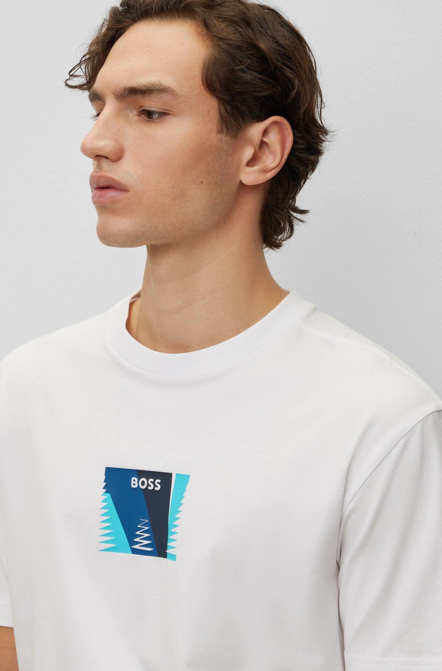 Suéter Boss Relaxed Fit Printed Artwork - tiendadicons.com