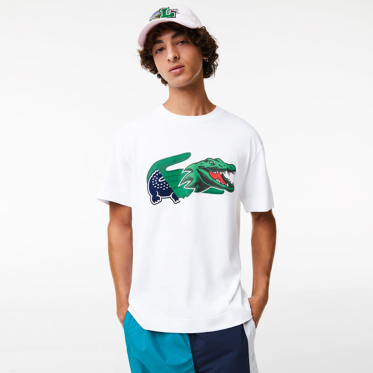 Sueter Lacoste Relaxed Fit Oversized Crocodile - tiendadicons.com