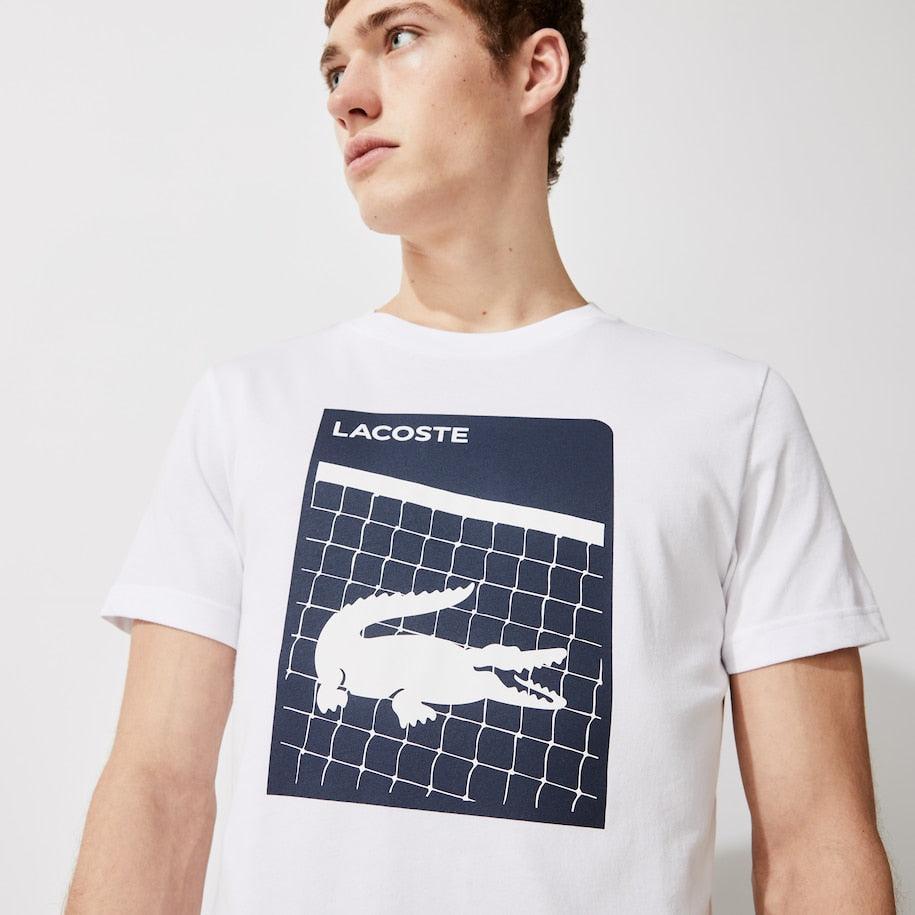 Suéter Lacoste SPORT 3D Print Transpirable - Blanco - tiendadicons.com