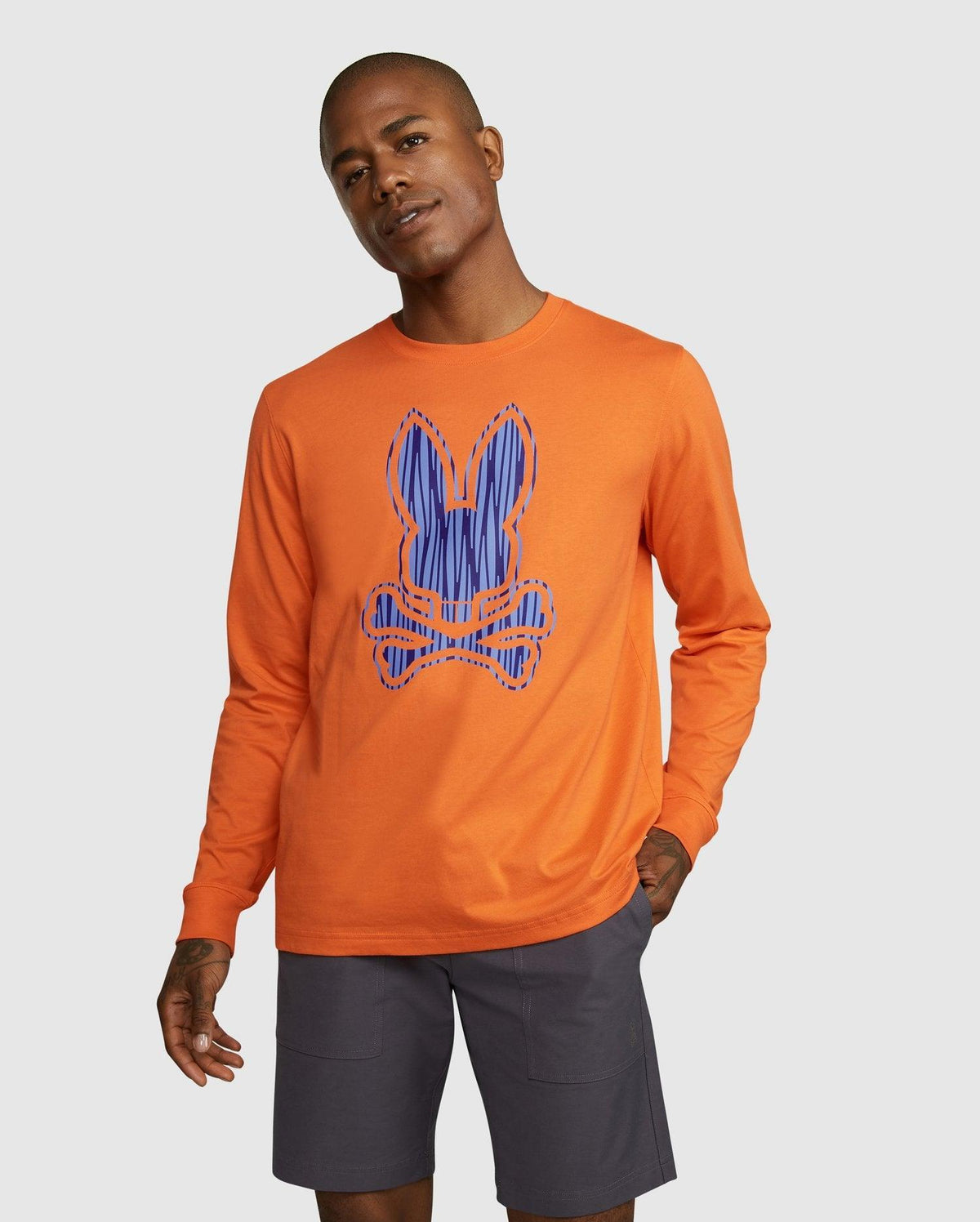 Suéter M/L Psycho Bunny Kendal - Naranja - tiendadicons.com
