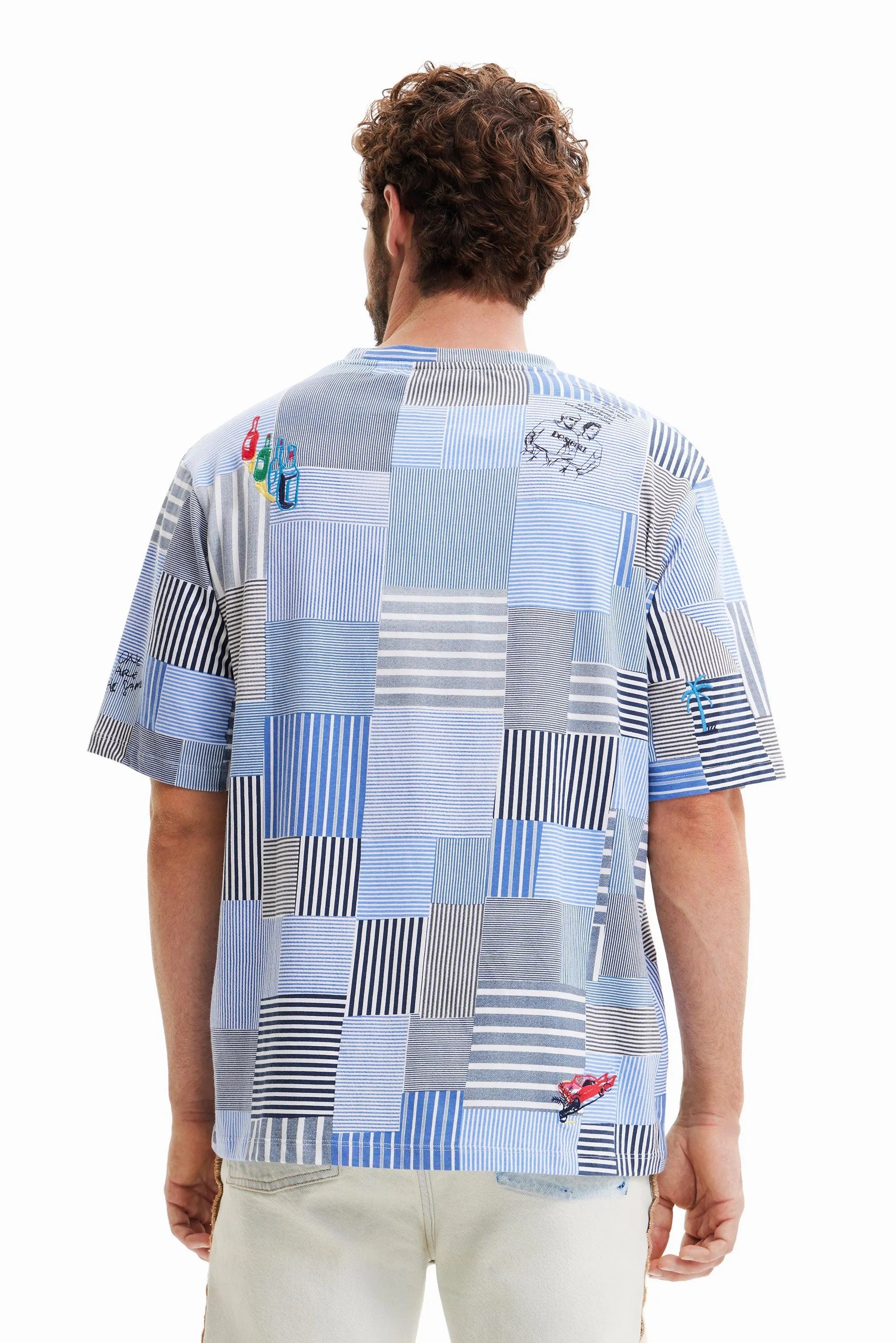 Suéter Oversize Desigual Patch Bordados - tiendadicons.com