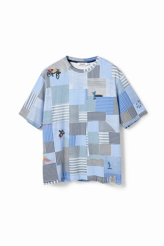 Suéter Oversize Desigual Patch Bordados - tiendadicons.com