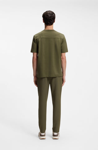 T-shirt BOSS P-Tigerman 120 de Lyocell y Algodón – Verde Oliva