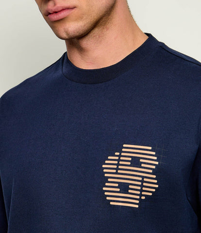 T-shirt BOSS C-Tigerman 49 de Algodón – Azul Oscuro