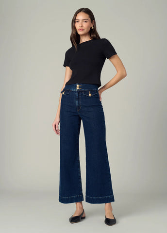 Jean Joe's The Ellia Talle Alto Ancho Debajo Con Stretch
