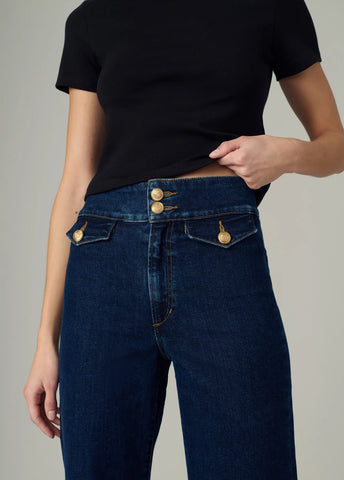 Jean Joe's The Ellia Talle Alto Ancho Debajo Con Stretch