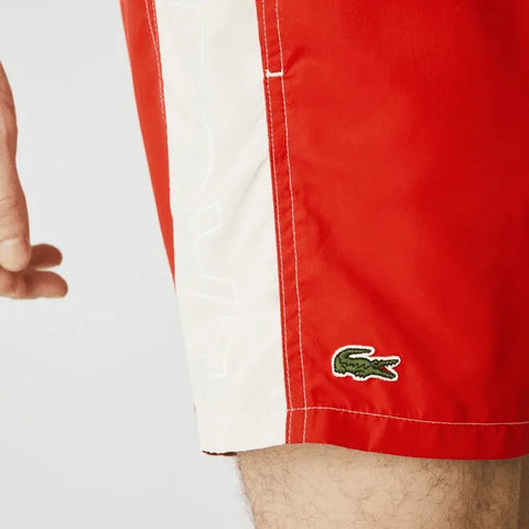 Traje de Baño Lacoste colourblock - Rojo - tiendadicons.com