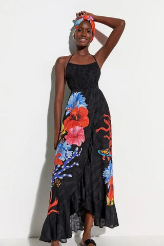 Maxi vestido Desigual escote sostenible - tiendadicons.com