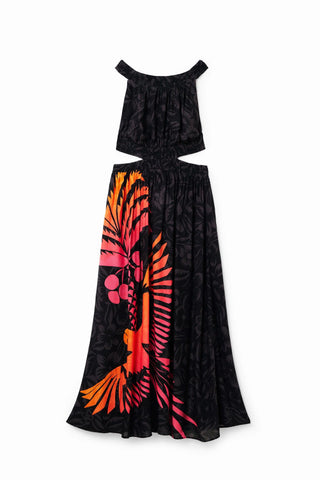 Vestido Midi Desigual Tropical - tiendadicons.com