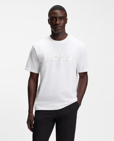 Camiseta BOSS con Estampado Logo Tennis Club para Hombre - Blanco
