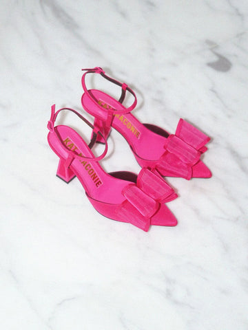 Zapato Kat Maconie Stormi con Lazo Frontal y Tacón Escultural – Rosa