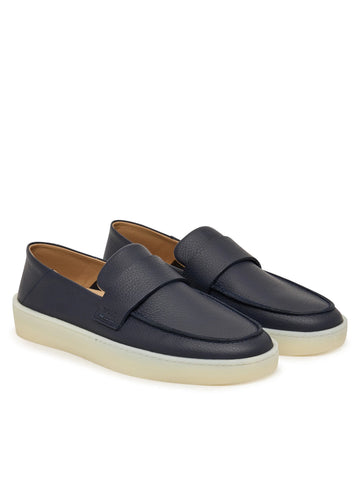 Mocasines BOSS de cuero - Azul marino